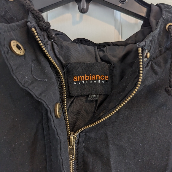Black Utility Hooded Jacket Size 3X - Picture 5 of 8